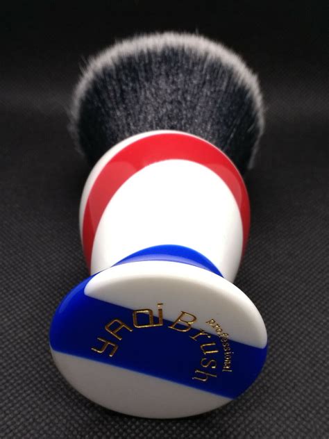 YAQI 30mm Monster Tuxedo Knot Barber Pole Color Shaving Brush R1734 For