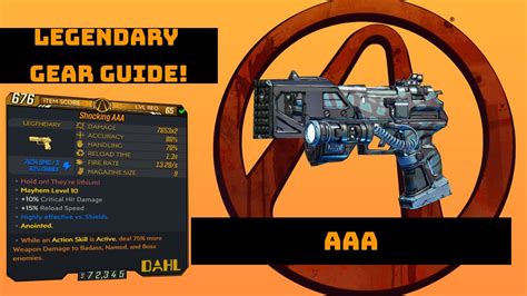 Borderlands 3 AAA Legendary Gear Guide YouTube