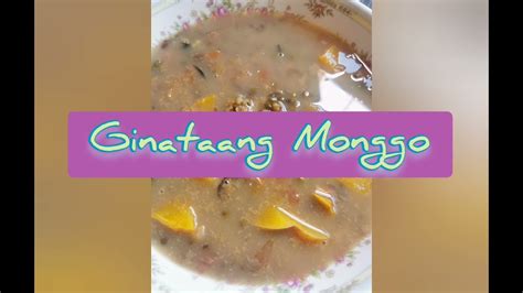 Easy Recipe Ginataang Monggomung Beans Wcoconut Milkhealthy Recipe