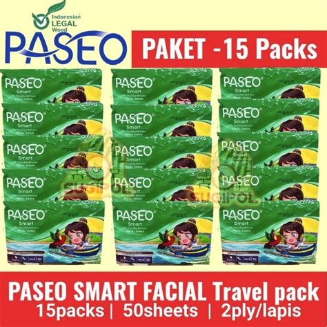 Jual Paket Pack Tissue Facial Paseo Smart Travel Pack Sheet