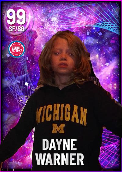 Nba K Kdb Custom Card Dayne Warner