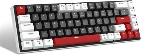 MageGee SKY68 Wired Mechanical Gaming Keyboard 65 Layout Red Switch Hot Swappable 68 Keys