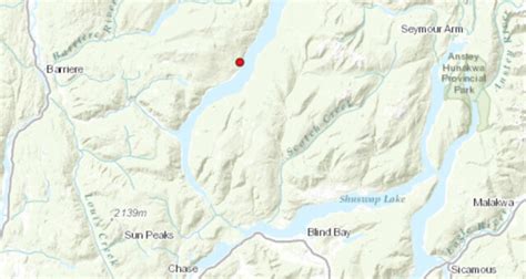 Out of control wildfire burning near west shore of Adams Lake ...