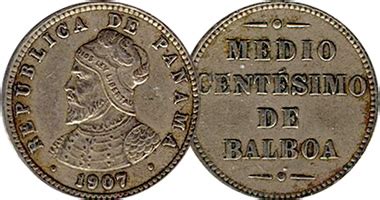 Coin Value Panama 1 2 Centesimo De Balboa 1907