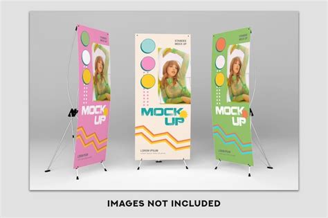 Premium PSD | X standee mockup