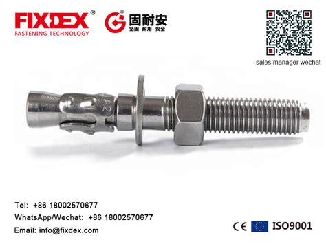 China Stainless Steel Wedge Anchor Through Bolt Manufacturers And