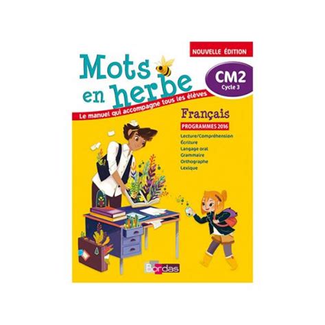 Mots En Herbe CM2 Nova Bureau