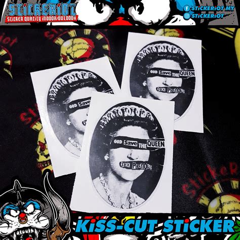 SEX PISTOLS GOD SAVE THE QUEEN STICKER 1pc Shopee Malaysia