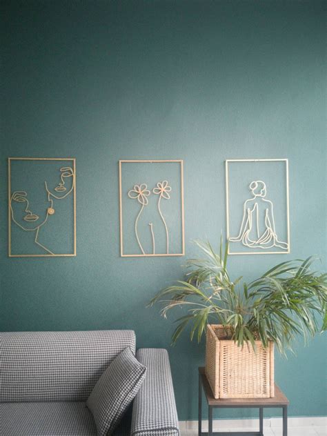 Gold Woman Wall Art Set Naked Woman Wall Decor Wall Decor Etsy