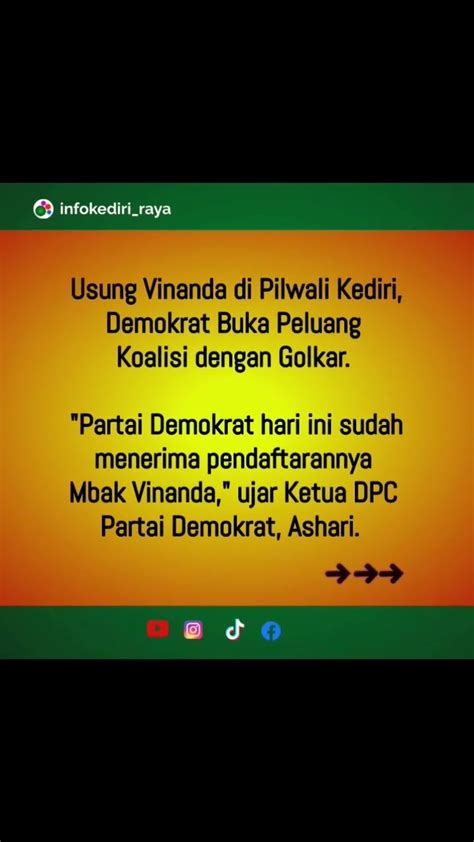 Vinanda Daftar Pilwali Kediri Vinanda Infokediriraya Kediri Youtube