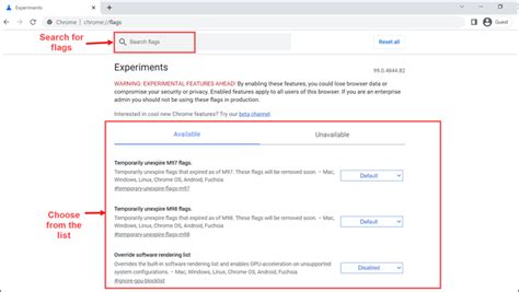 How To Use Chrome Flags Experimental Features Chromefixes