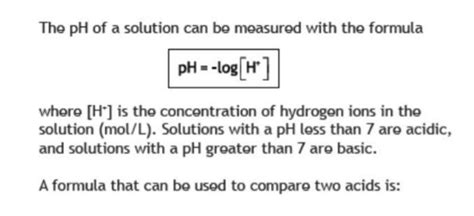 Solved The pH of a solution can be measured with the formula | Chegg.com