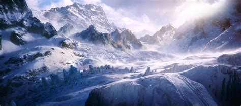 Wallpaper Fantasy Art Snow Winter Artwork Alps Summit Weather