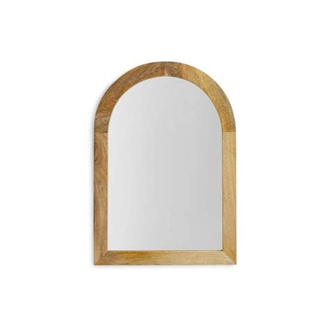 Belham Living Arched Wood Framed Wall Mirror