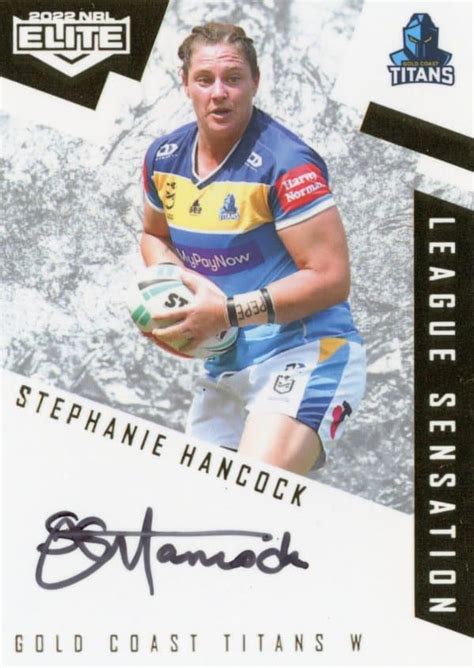 Nrl Elite League Sensations White Ls Stephanie Hancock Gold