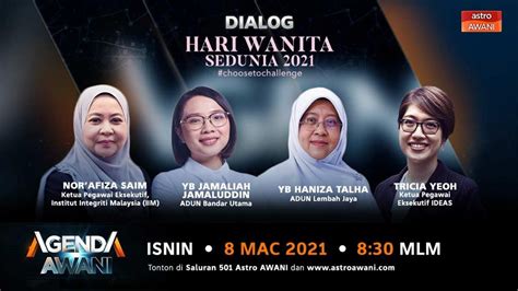 Agenda AWANI Dialog Hari Wanita Sedunia Video Dailymotion