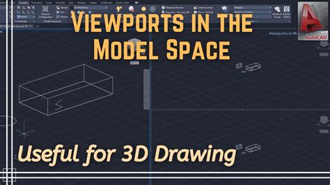 Autocad Viewports In Model Space For 3D Drafting YouTube