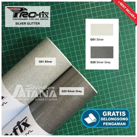 skotlet putih glitter scotlet silver grey abu perak hologram profix