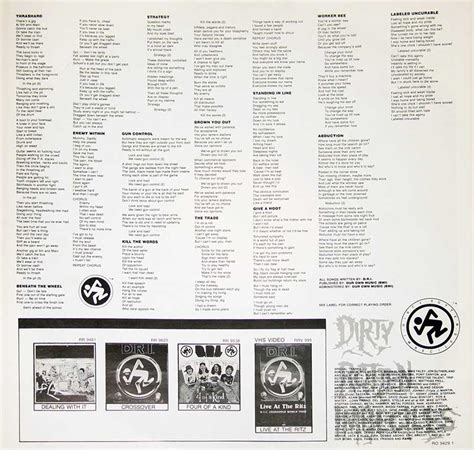 DRI Thrash Zone Album Cover Gallery & 12" Vinyl LP Discography ...