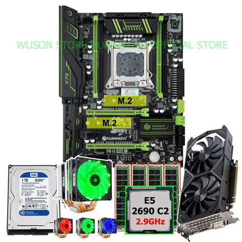 HUANANZHI X79 Super Gaming Motherboard Dual HI SPEED M 2 SSD Slots CPU