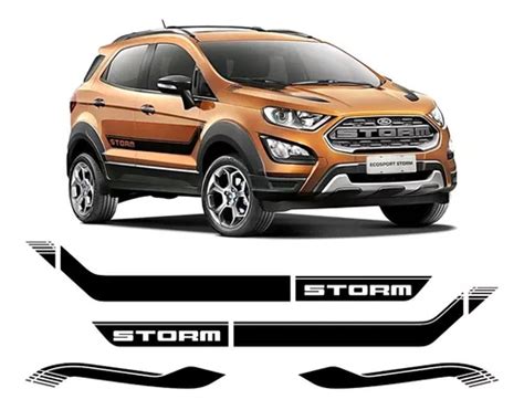 Calcomanía Decalx ECOSPORT STORM Adhesivo Ford Ecosport Storm Franjas