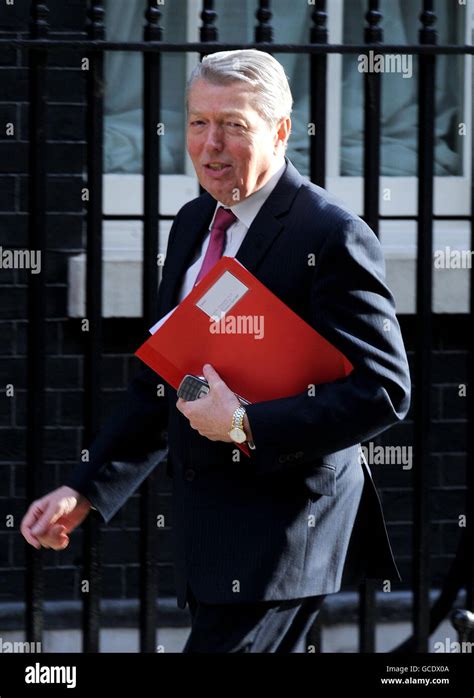 Home Secretary Alan Johnson Arrives At 10 Downing Street London For