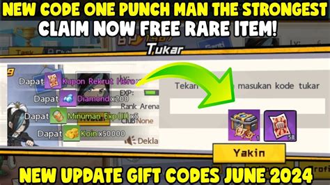 NEW GIFT CODE ONE PUNCH MAN THE STRONGEST REDEEM GIFT CODE OPM THE