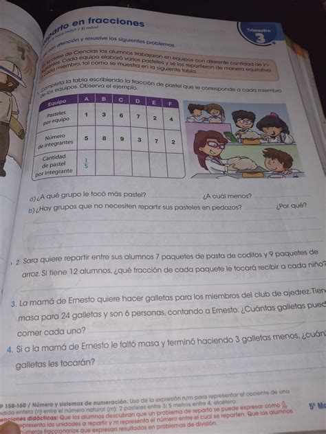 Libro De Matematicas 5 Grado Contestado Pagina 154 Y 155 307804038 Me