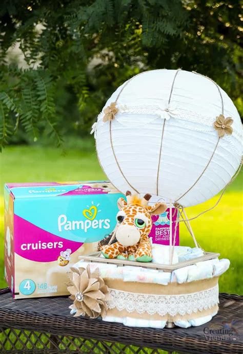Easy Hot Air Balloon Diaper Cake For A Fabulous Baby Shower