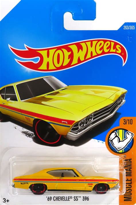 駿河屋 1 64 69 CHEVELLE SS 396 イエローレッド Hot Wheels MUSCLE MANIA DTY86 ホットウィールhotwheels