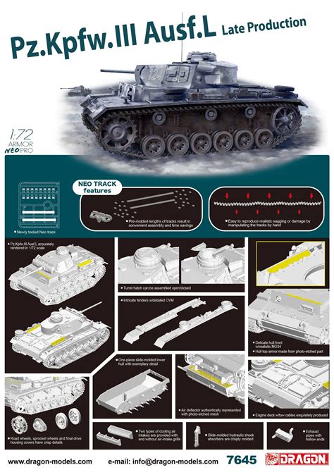 Dragon 7645 Pz Kpfw III Ausf L Late Production Armor Neo Pro Grootste