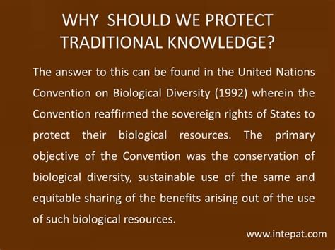 Protecting Traditional Knowledge In India Ppt