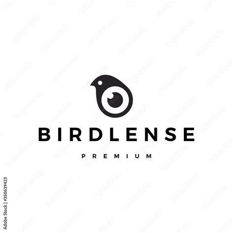 bird eye lens camera logo vector icon illustration Stock Vector | Adobe ...