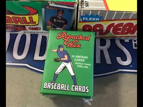 REPACKED WAX BASEBALL CARD PACKS YouTube