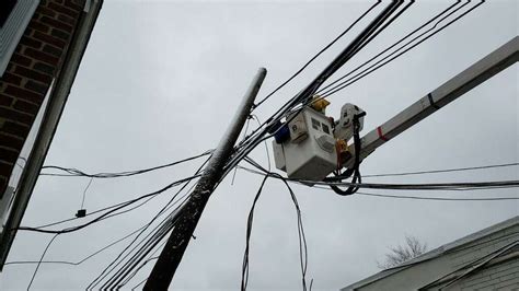 Garbage Truck Knocks Down Utility Pole In Downtown Darien Businesses