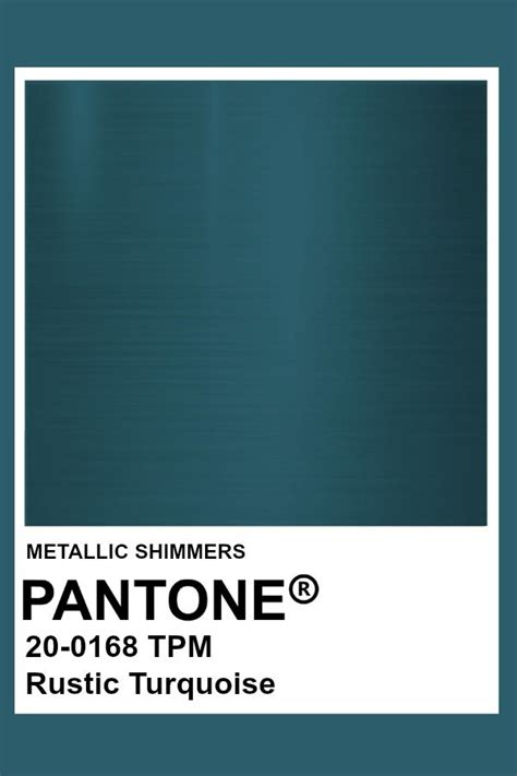 Rustic Turquoise #Metallic #Pantone #Color | Kleurenpalet