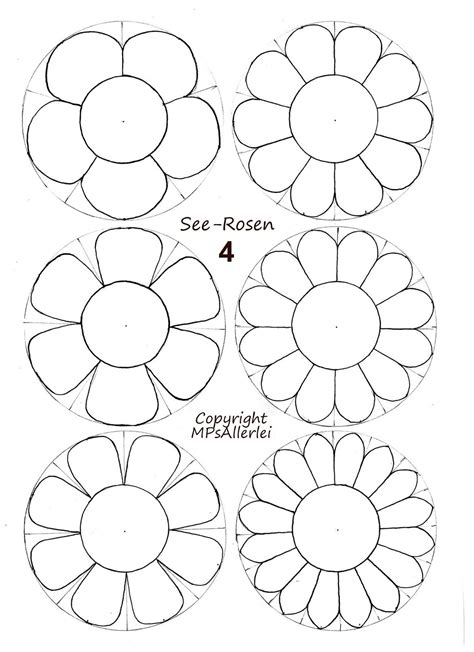 Vorlagen Blumen Basteln Blumen Basteln Papierblumen Basteln Vorlagen