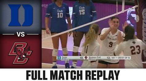 Duke Vs Boston College Full Match Replay 2023 ACC Volleyball YouTube