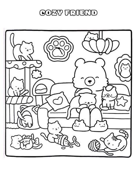 Desenhos Para Colorir Cozy Friend Em Jogos Online Wx Desenhos Para