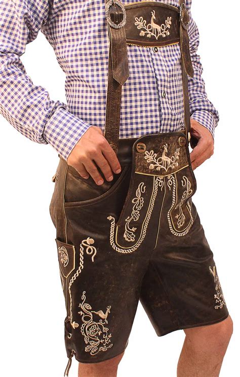 Trachten Short Lederhosen Wild Brown Lederhosen Store