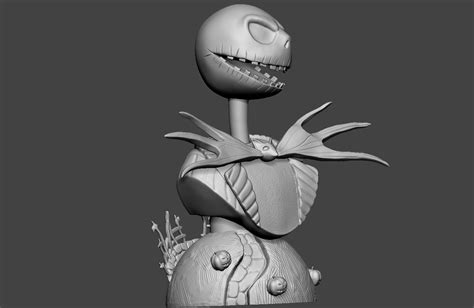 Stl File Jack Skellington Bust 👤・3d Printable Model To Download・cults