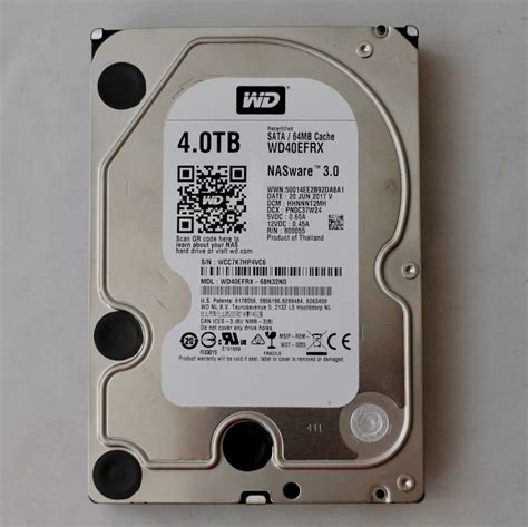 Western Digital WD Red 4TB WDC WD40EFRX CMR 稼働2803時間(2TB～)｜売買されたオークション ...