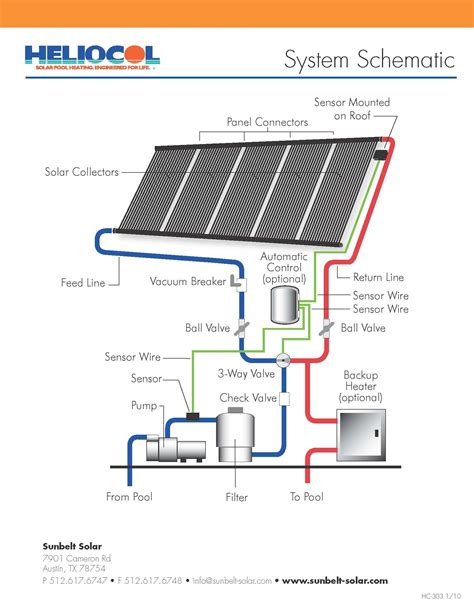 Inground Pool Solar Pool Heater Plumbing Diagram Swimming Po