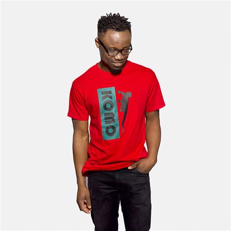 T Shirt Crew Neck Red Komo Clothing