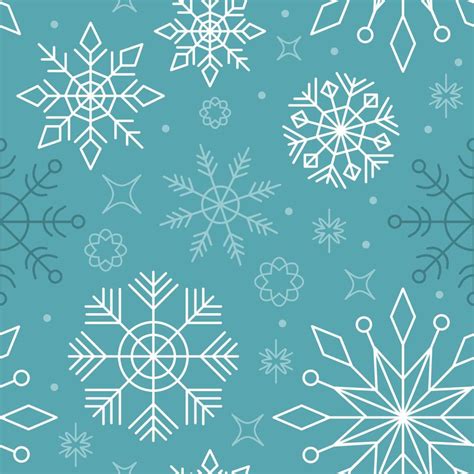 Seamless Snowflake Pattern 13174917 Vector Art At Vecteezy