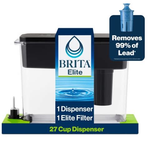 Brita Extra Large Cup Ultramax Black Filtered Water Dispenser With