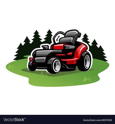 Lawn mower Royalty Free Vector Image - VectorStock