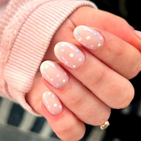 16 Cute Nude Polka Dot Nails Ideas You Ll Love