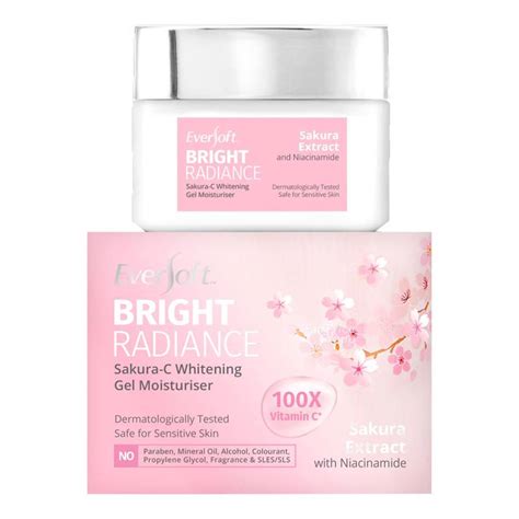 Eversoft Bright Radiance Sakura C Whitening Gel Moisturiser Ntuc