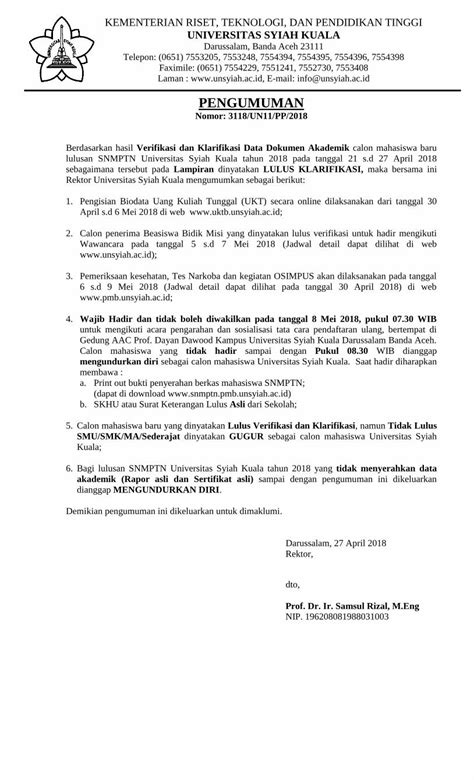 Pdf Kementerian Riset Teknologi Dan Pendidikan Pmb Unsyiah Ac Id